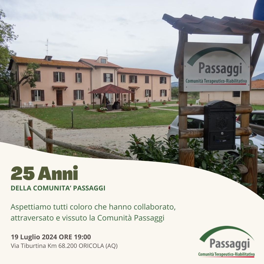 25 Anni della Comunit Passaggi